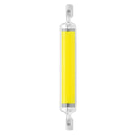 R7S LED COB Dimmer Lampada in vetro Luce plug-in orizzontale a doppia estremità, 78MM 10W, 118mm 20W
