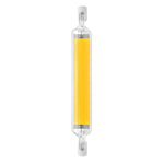 R7S LED COB Dimmer Lampada in vetro Luce plug-in orizzontale a doppia estremità, 78MM 10W, 118mm 20W