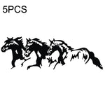 5PCS FGM-002 Carving Reflective Stickers Adesivo corpo vettura cavallo al galoppo, Galloping Horse