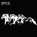 5PCS FGM-002 Carving Reflective Stickers Adesivo corpo vettura cavallo al galoppo, Galloping Horse