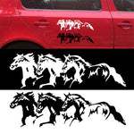 5PCS FGM-002 Carving Reflective Stickers Adesivo corpo vettura cavallo al galoppo, Galloping Horse