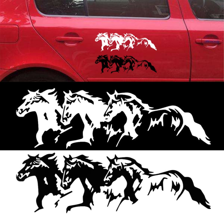 5PCS FGM-002 Carving Reflective Stickers Adesivo corpo vettura cavallo al galoppo, Galloping Horse