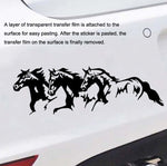 5PCS FGM-002 Carving Reflective Stickers Adesivo corpo vettura cavallo al galoppo, Galloping Horse