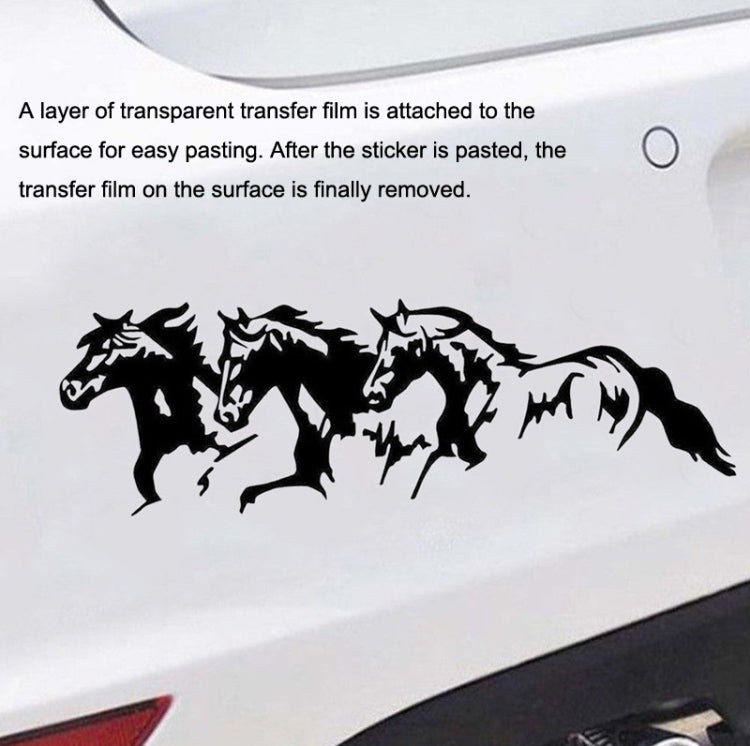 5PCS FGM-002 Carving Reflective Stickers Adesivo corpo vettura cavallo al galoppo, Galloping Horse