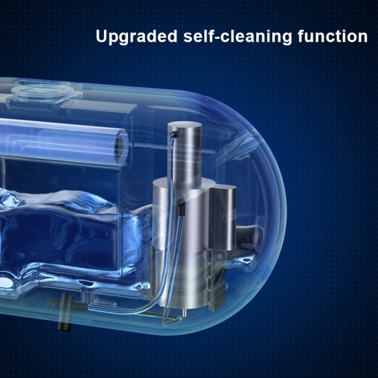 W2 Dispenser automatico di sapone in schiuma con ricarica USB a parete con visualizzazione della temperatura del tempo, White, Black