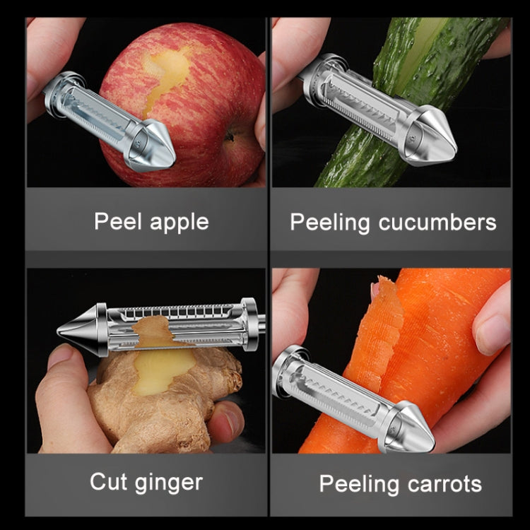 Coltello multifunzionale per sbucciare la frutta in acciaio inossidabile, 3 in 1, 5 in 1