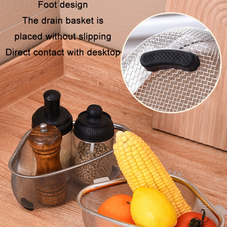 Cestello di scarico per lavello triangolare in acciaio inossidabile multifunzionale da cucina, stile:, Standing, Standing Hanging