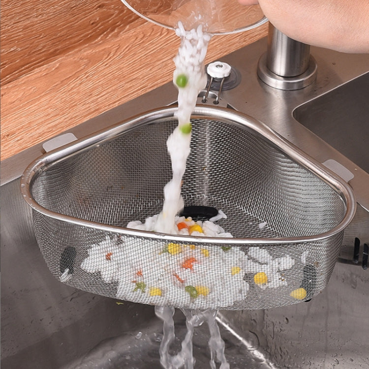 Cestello di scarico per lavello triangolare in acciaio inossidabile multifunzionale da cucina, stile:, Standing, Standing Hanging