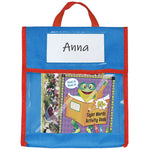 BG20080815 Tote Book Bag Toy Borsa per bambini in età scolare, Yellow, Green, Blue, Red