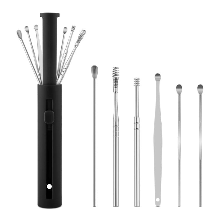 Set di paletta per l'orecchio di stoccaggio del cilindro push-pull da 2 confezioni, 6 PCS/Set Black, 6 PCS/Set Orange, 6 PCS/Set Yellow, 6 PCS/Set Blue, 6 PCS/Set Green, 7 PCS/Set Black, 7 PCS/Set Orange, 7 PCS/Set Yellow, 7 PCS/Set Blue, 7 PCS/Set Green