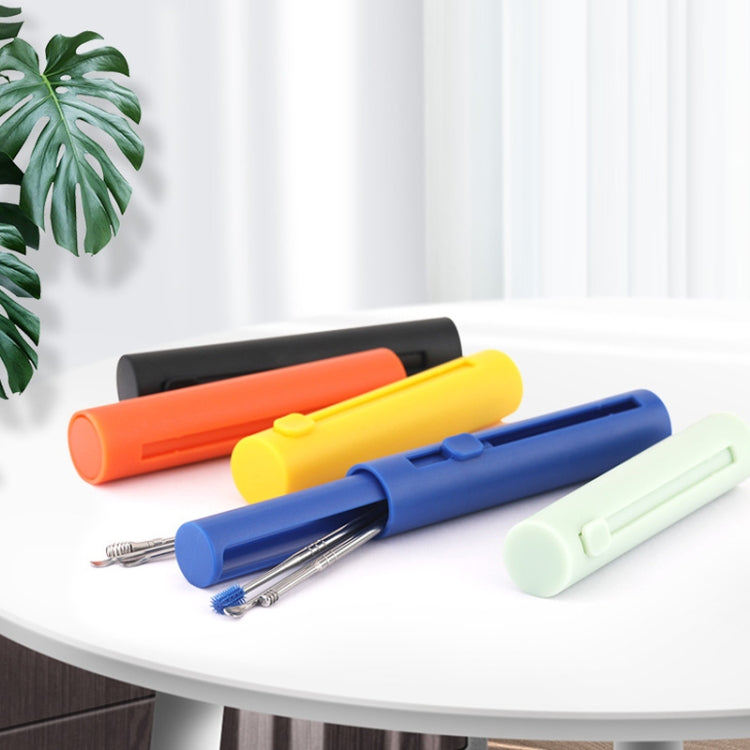 Set di paletta per l'orecchio di stoccaggio del cilindro push-pull da 2 confezioni, 6 PCS/Set Black, 6 PCS/Set Orange, 6 PCS/Set Yellow, 6 PCS/Set Blue, 6 PCS/Set Green, 7 PCS/Set Black, 7 PCS/Set Orange, 7 PCS/Set Yellow, 7 PCS/Set Blue, 7 PCS/Set Green