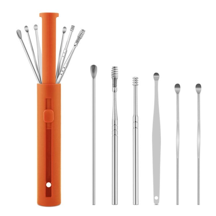 Set di paletta per l'orecchio di stoccaggio del cilindro push-pull da 2 confezioni, 6 PCS/Set Black, 6 PCS/Set Orange, 6 PCS/Set Yellow, 6 PCS/Set Blue, 6 PCS/Set Green, 7 PCS/Set Black, 7 PCS/Set Orange, 7 PCS/Set Yellow, 7 PCS/Set Blue, 7 PCS/Set Green