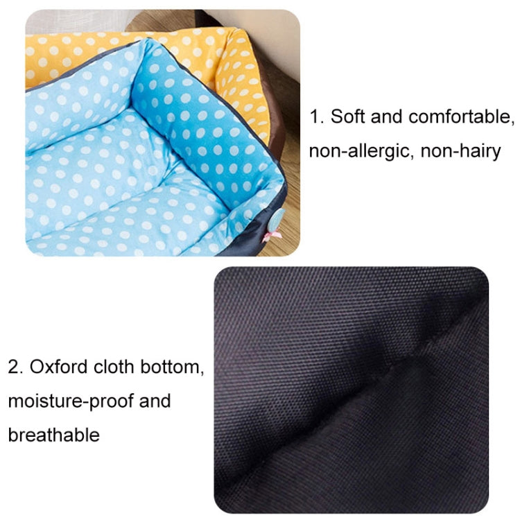 Cuscino quadrato per canile taglie S, M, L