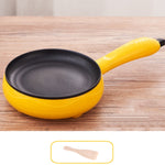 Fornello elettrico per frittata di uova da 350 W, pentola a vapore per padella, spina europea, stile:, Single Layer Set Yellow, Double Layer Set Yellow, Pan+Wood Shovel Yellow, Single Layer Set Pink, Double Layer Set Pink, Pan+Wood Shovel Pink