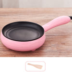 Fornello elettrico per frittata di uova da 350 W, pentola a vapore per padella, spina europea, stile:, Single Layer Set Yellow, Double Layer Set Yellow, Pan+Wood Shovel Yellow, Single Layer Set Pink, Double Layer Set Pink, Pan+Wood Shovel Pink