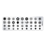 Strumenti per nail art modello di stampa nail art in acciaio inossidabile da 5 pezzi