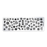 Strumenti per nail art modello di stampa nail art in acciaio inossidabile da 5 pezzi