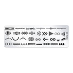 Strumenti per nail art modello di stampa nail art in acciaio inossidabile da 5 pezzi