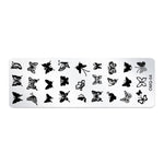 Strumenti per nail art modello di stampa nail art in acciaio inossidabile da 5 pezzi
