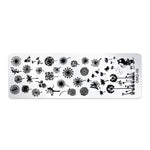 Strumenti per nail art modello di stampa nail art in acciaio inossidabile da 5 pezzi
