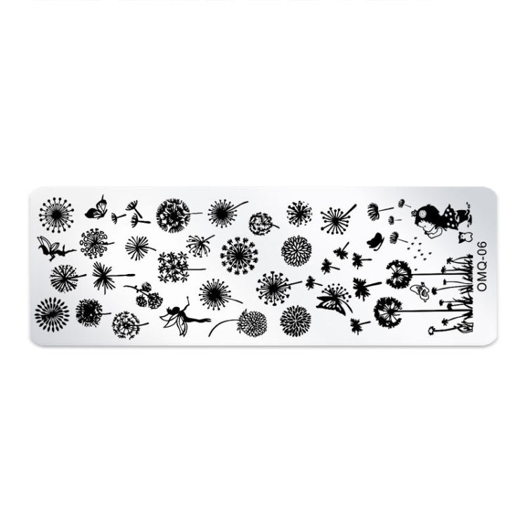 Strumenti per nail art modello di stampa nail art in acciaio inossidabile da 5 pezzi