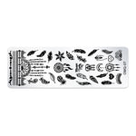Strumenti per nail art modello di stampa nail art in acciaio inossidabile da 5 pezzi