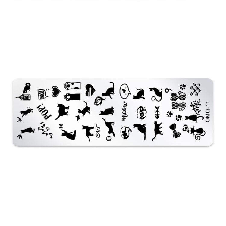 Strumenti per nail art modello di stampa nail art in acciaio inossidabile da 5 pezzi