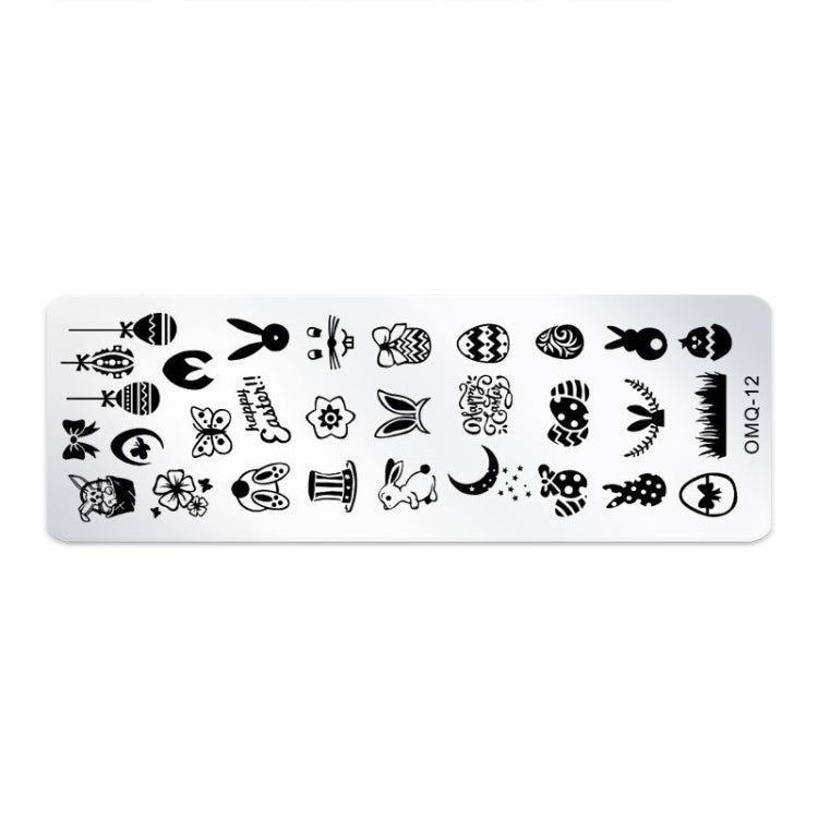 Strumenti per nail art modello di stampa nail art in acciaio inossidabile da 5 pezzi