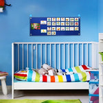Calendario visivo per bambini con 70 schede e borsa