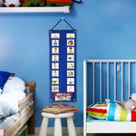 Calendario visivo per bambini con 70 schede e borsa