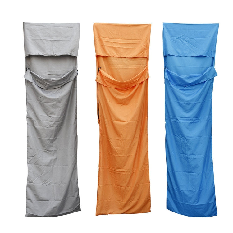 Sacco a pelo da esterno ultraleggero Pongee Sacchi a pelo singoli portatili, 210x70cm Gray, 210x70cm Blue, 210x70cm Orange