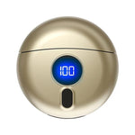 TJ01 Flying Saucer Razor Mini rasoio ricaricabile USB, Dark Gray, Champagne Golden