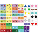Riconosci la carta dei dadi delle schede grafiche dell'alfabeto a colori, Dice Card