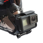 Staffa montaggio casco per action cam e smartphone