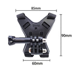 Staffa montaggio casco per action cam e smartphone