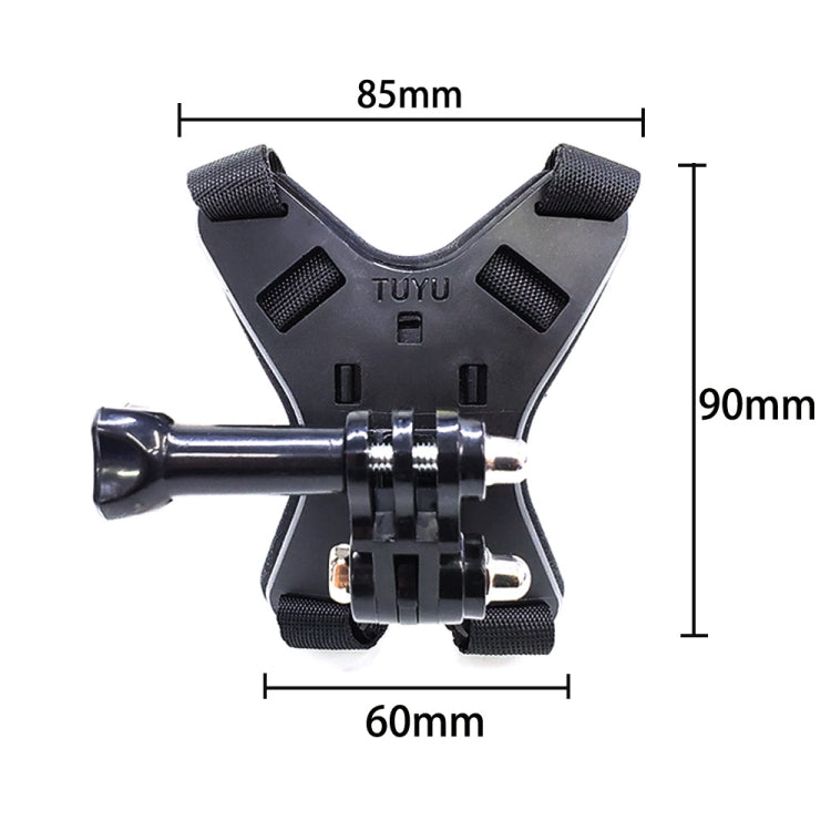 Staffa montaggio casco per action cam e smartphone
