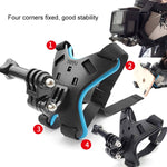 Staffa montaggio casco per action cam e smartphone