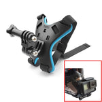 Staffa montaggio casco per action cam e smartphone
