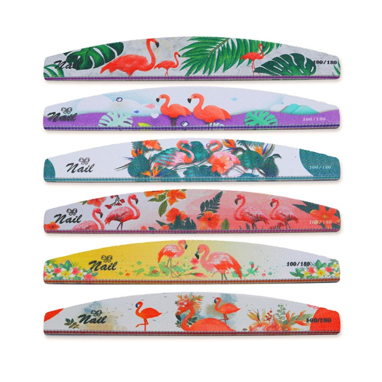 GJ0507 6 in 1 strumenti per nail art Strisce per smalto per unghie, Flower, Fingertip, Christmas, Flame Bird, Watercolor