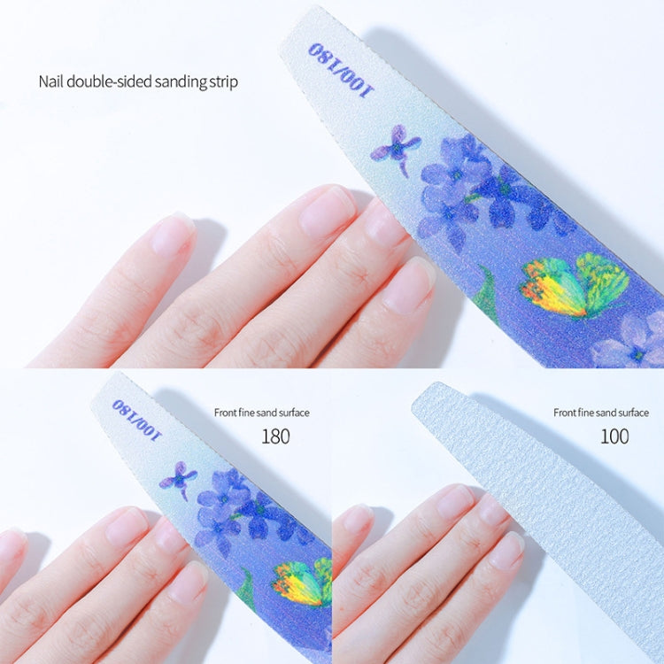 GJ0507 6 in 1 strumenti per nail art Strisce per smalto per unghie, Flower, Fingertip, Christmas, Flame Bird, Watercolor