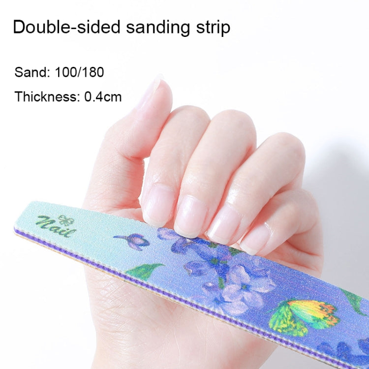 GJ0507 6 in 1 strumenti per nail art Strisce per smalto per unghie, Flower, Fingertip, Christmas, Flame Bird, Watercolor