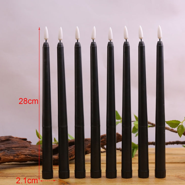 4 PCS B002 Lume di candela a simulazione elettronica a palo lungo con telecomando, B002 Yellow, B002 White