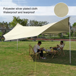 Tenda da esterno ottagonale per tenda da pioggia e protezione solare da campeggio pergola parasole, White, Green, Khaki, Black, Blue