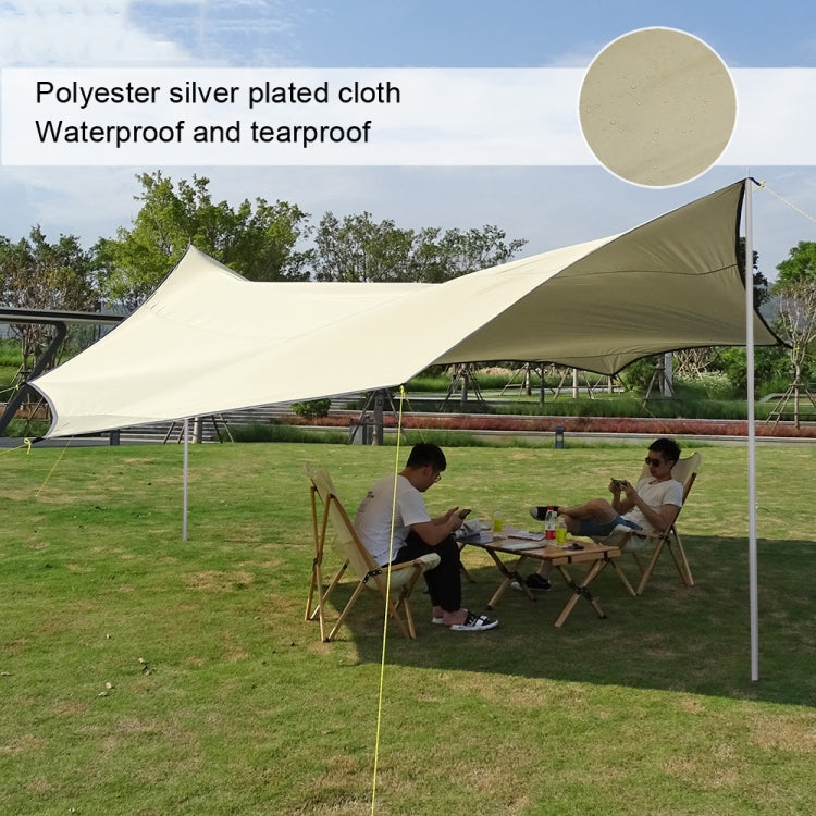 Tenda da esterno ottagonale per tenda da pioggia e protezione solare da campeggio pergola parasole, White, Green, Khaki, Black, Blue