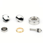 Giocattoli di decompressione N2 in metallo lucido da corsa Fidget Spinner, stile:, N2 Stainless Steel, N2 Brass