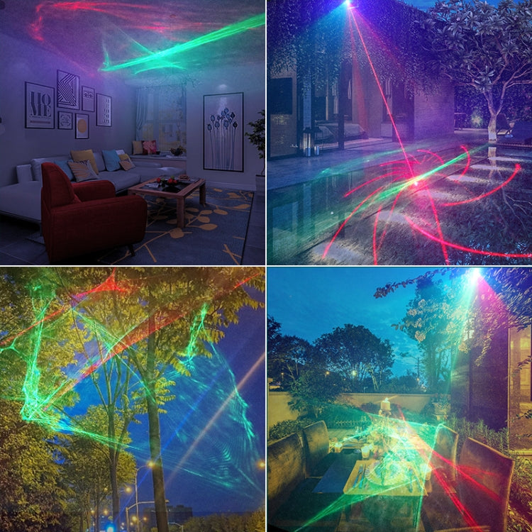 Luce d'atmosfera a luce laser mini palco a comando vocale T10 con telecomando