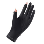 FSN02 1 paio di guanti sottili da ciclismo antiscivolo in seta di ghiaccio resistente ai raggi UV traspiranti, Free Code