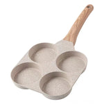 Maifan Stone Padella Antiaderente Egg Burger Padella Universale Fornello A Induzione, Four Hole, Dual Hole