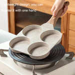 Maifan Stone Padella Antiaderente Egg Burger Padella Universale Fornello A Induzione, Four Hole, Dual Hole