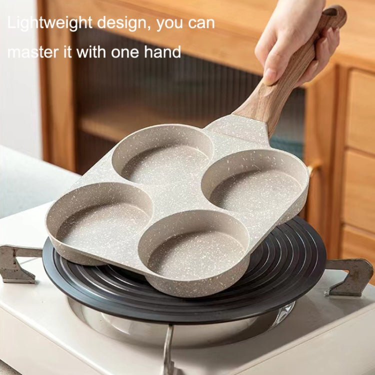 Maifan Stone Padella Antiaderente Egg Burger Padella Universale Fornello A Induzione, Four Hole, Dual Hole